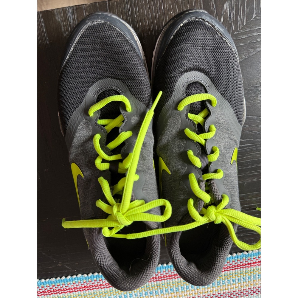 Nike Flex 2014 RN Women Running Shoes Grey Anthracite Volt 653543-200 Size 8